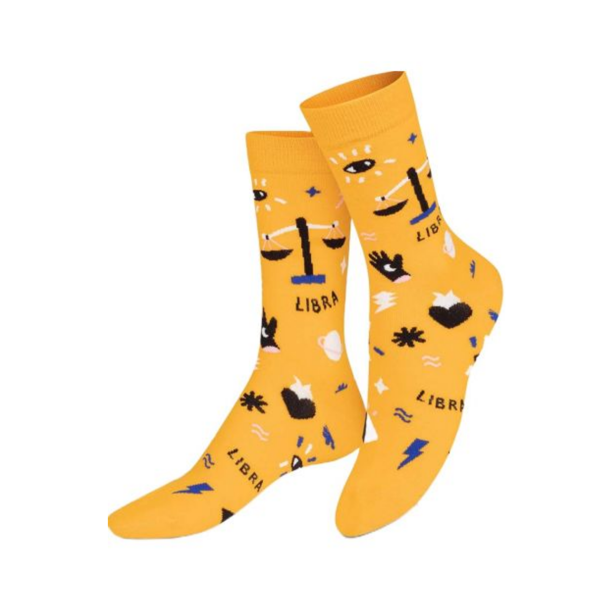 yellow libra socks