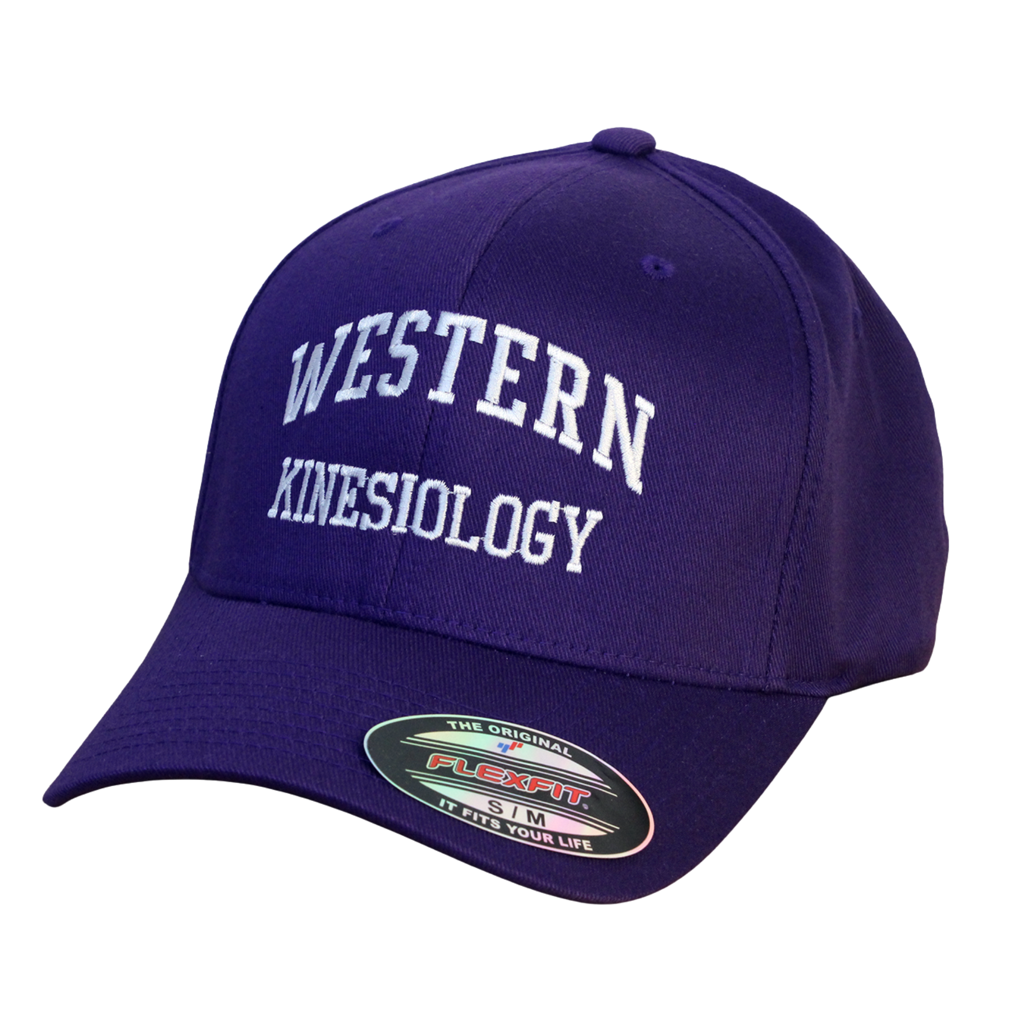 Purple flex fit cap in size small/medium. "Western Kinesiology" embroidered on the front.