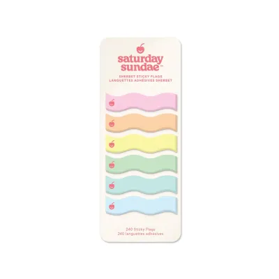 Sherbet Sticky Note Flags- Rippled