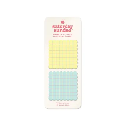 Pastel Plaid sticky notes