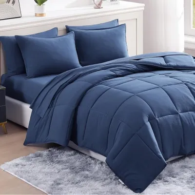 Twin XL Bed in Bag Navy
