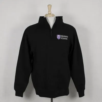 Black Alumni 1/4 zip