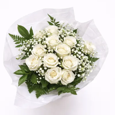 White rose bouquet