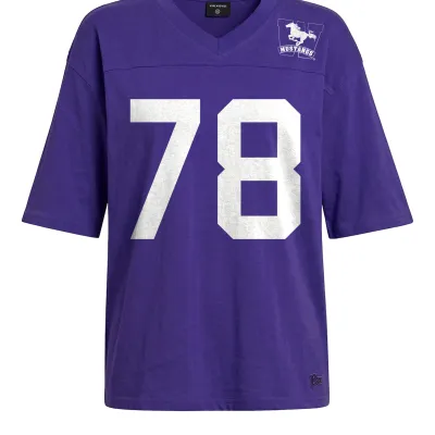 Purple Oversized Football T-Shirt