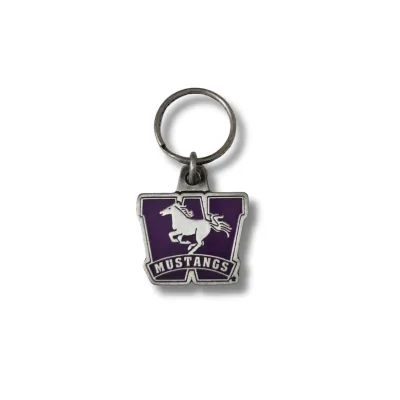Western Mustang Keychain
