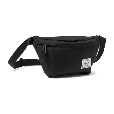 Black Herschel hip pack with black zipper.