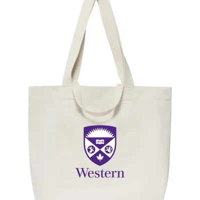 Double-Handle Canvas Tote Western Crest
