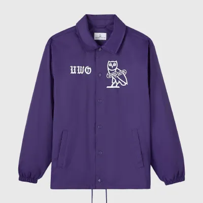Purple Ovo Campus 26 Coaches Jacket
