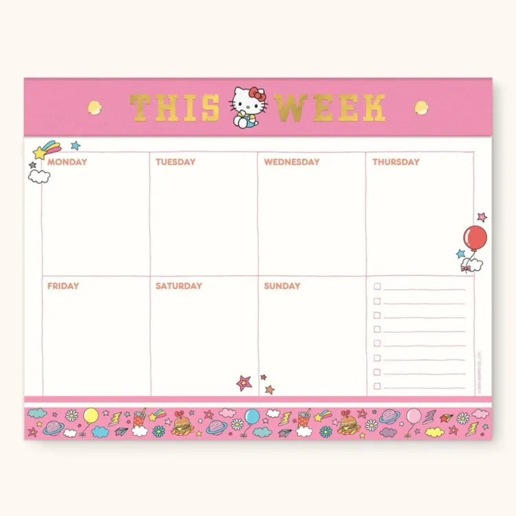 Hello Kitty Weekly desk pad