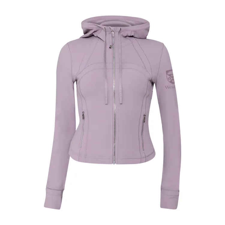 Pale Lavender Cropped Define Jacket with Hood 