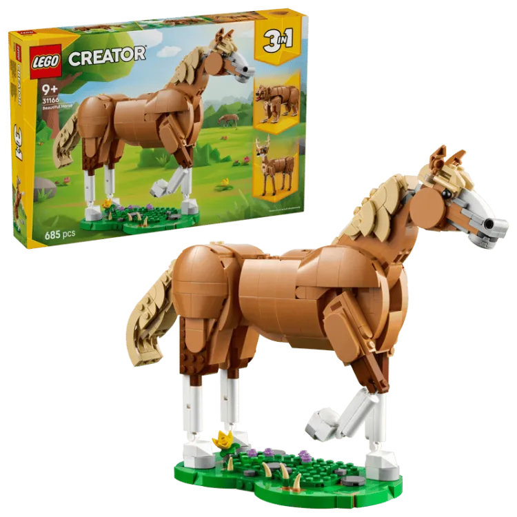 Lego Horse with box in background