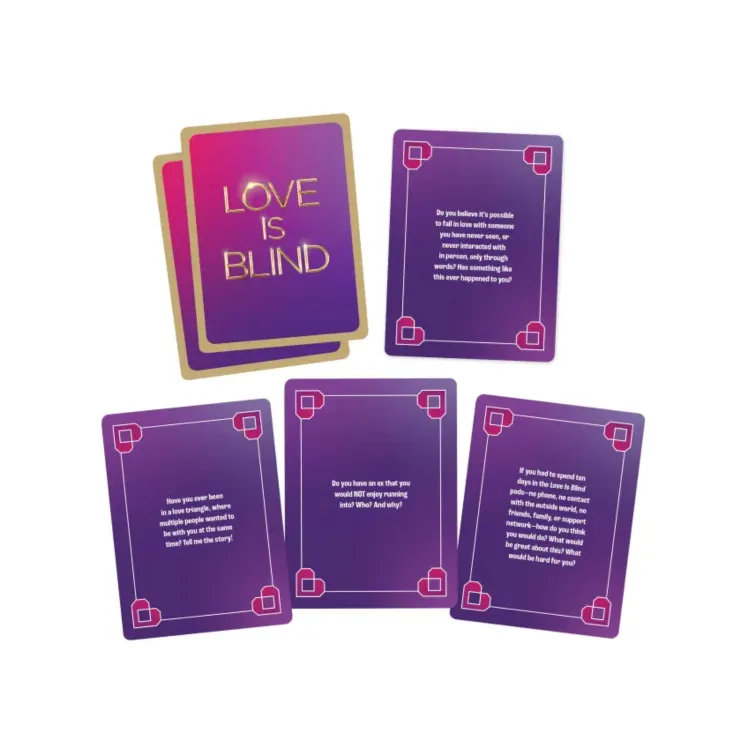 Love is Blind Date Night card images.