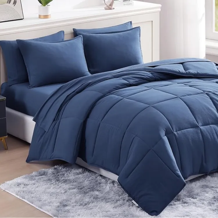 Twin XL Bed in Bag Navy