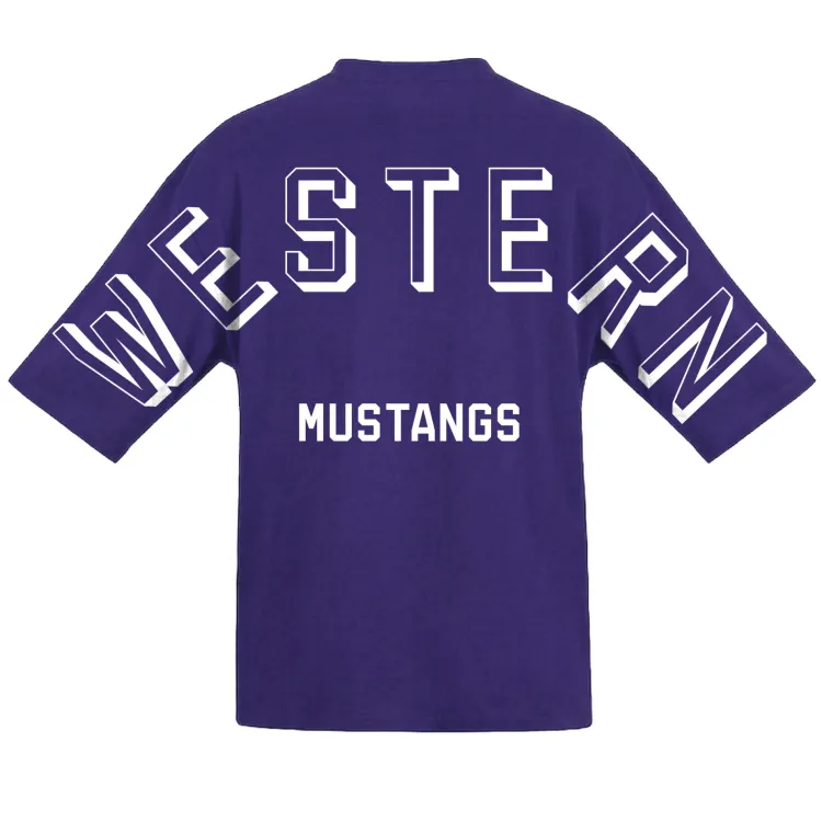 Purple Oversized Football T-Shirt