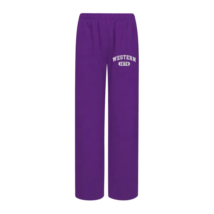 Purple Varsity Sweatpants