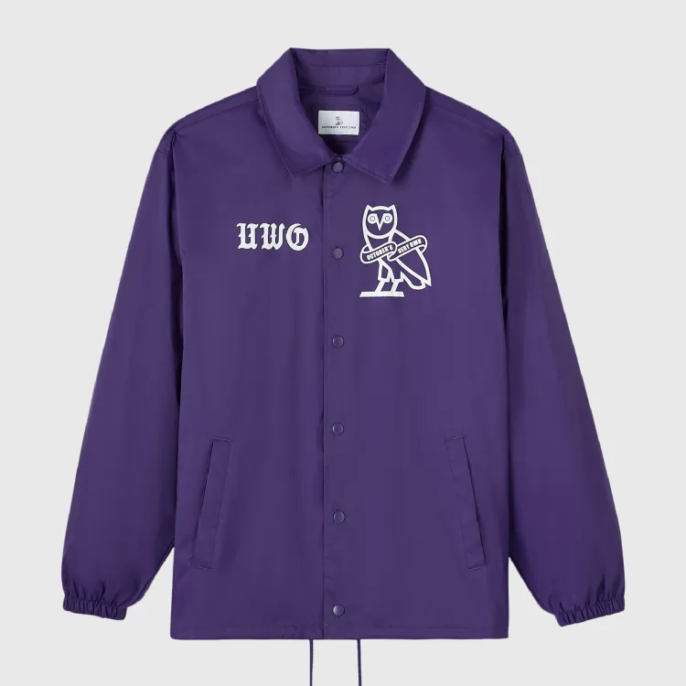 Purple Ovo Campus 26 Coaches Jacket