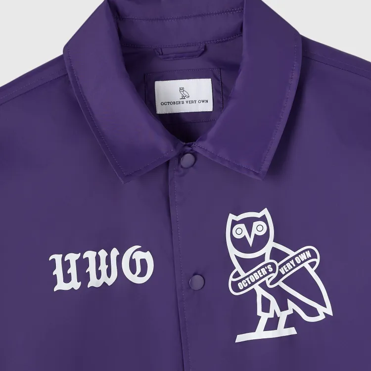 Purple Ovo Campus 26 Coaches Jacket