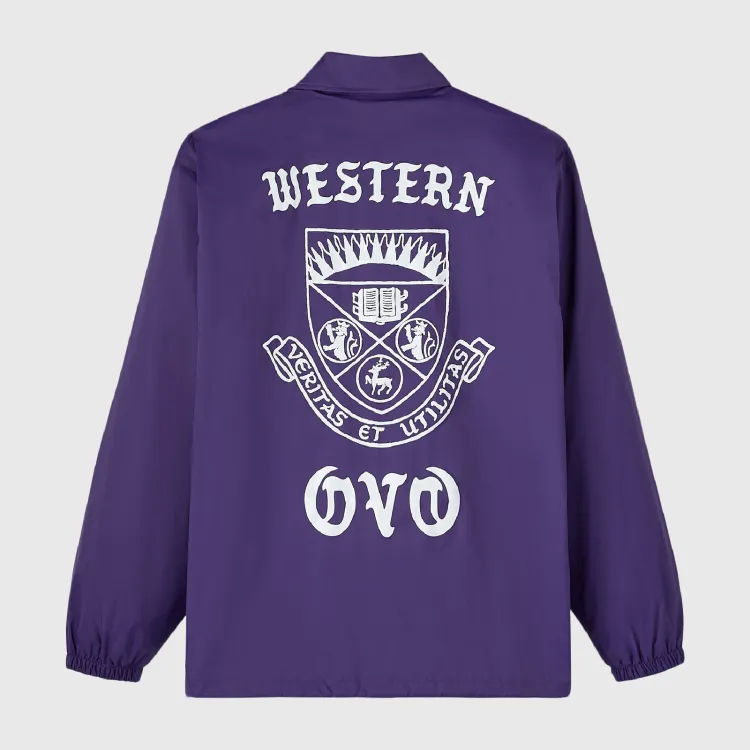 Purple Ovo Campus 26 Coaches Jacket