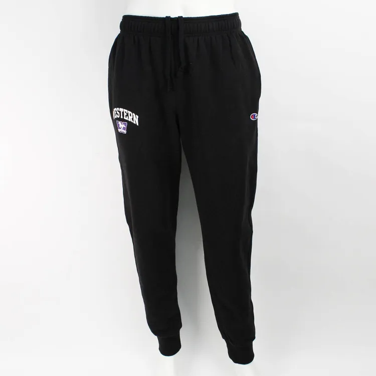 Black Western Mustangs Champion Sweatpants | Dellelce Family