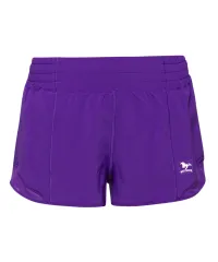 Purple Lined Shorts with white Mustang logo