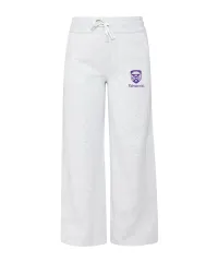 Wide Leg Heather Grey Scuba pants