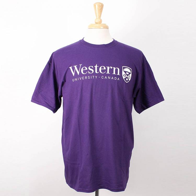 Purple Western University Canada T Shirt Western Bookstore