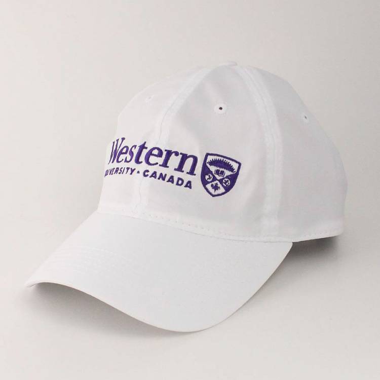 White Western University Cool Fit Hat