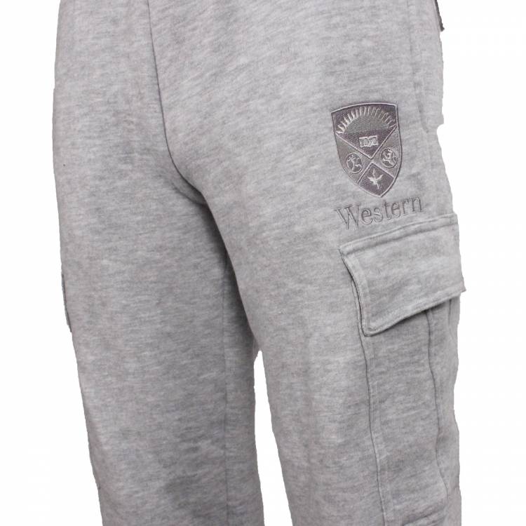 Oxford Grey Cargo Sweatpants Dellelce Family Bookstore