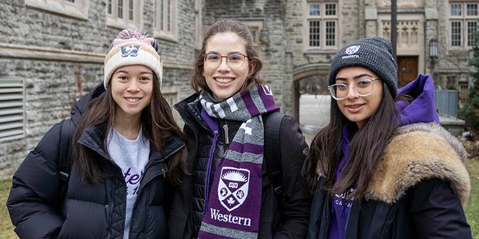 Students wearing Western essentials